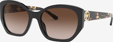 Lunettes de soleil Tory Burch en noir : devant