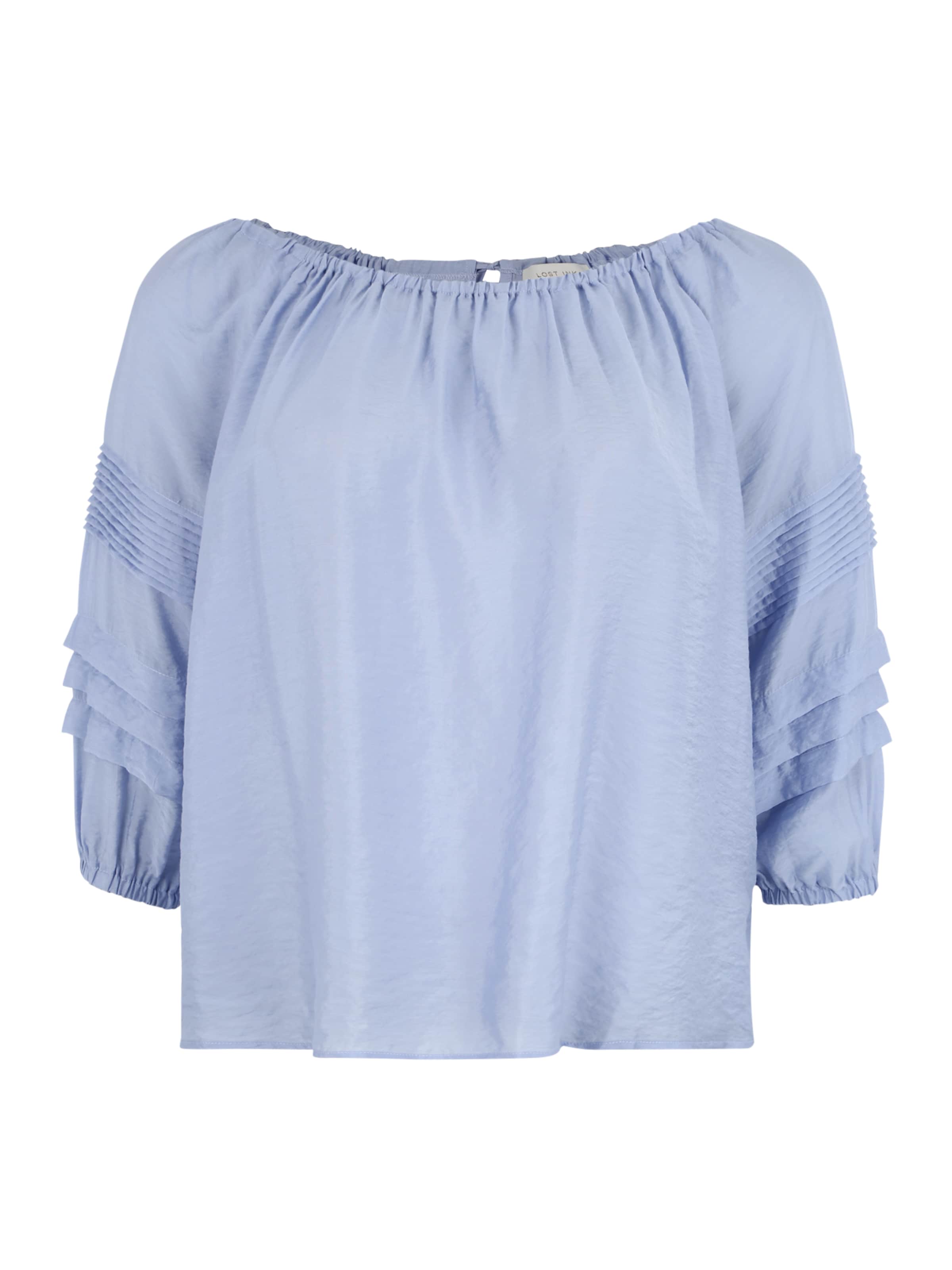 Lost Ink Plus - Shirt in de kleur Lichtblauw