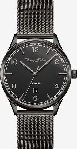 Thomas Sabo Analog Watch in Black: front