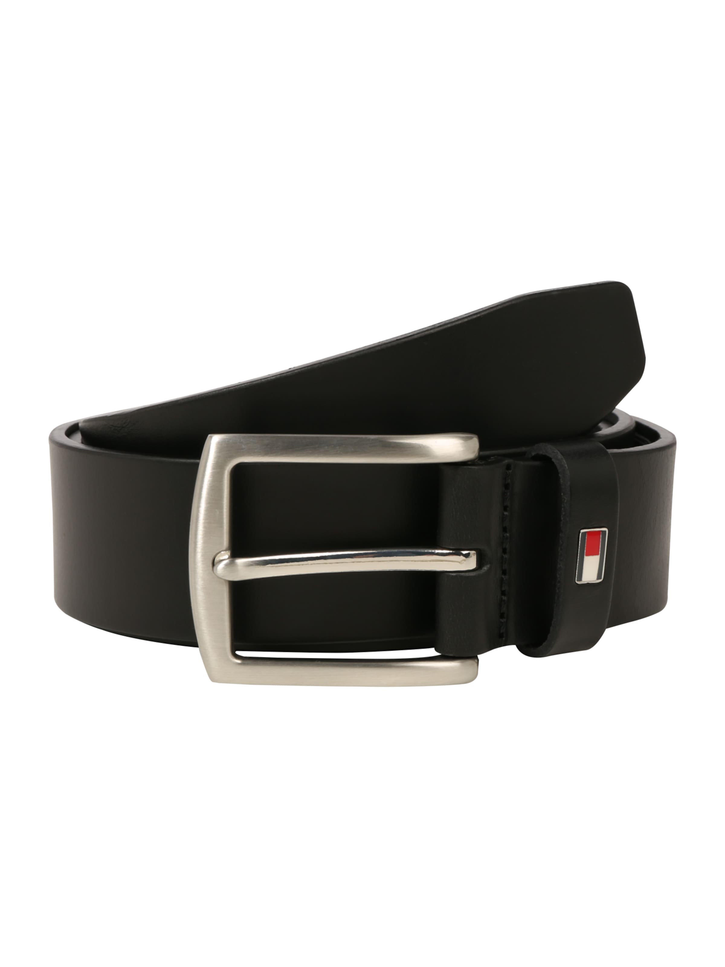 Ceinture 'New Denton' TOMMY HILFIGER en noir : devant