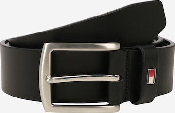 TOMMY HILFIGER Belt 'New Denton' in Black: front