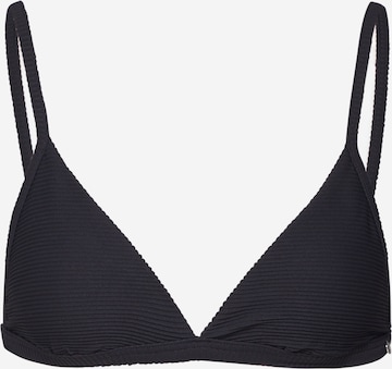 Seafolly - regular Top de bikini en negro: frente