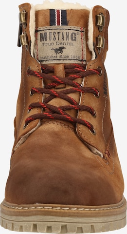 MUSTANG Lace-Up Boots in Brown