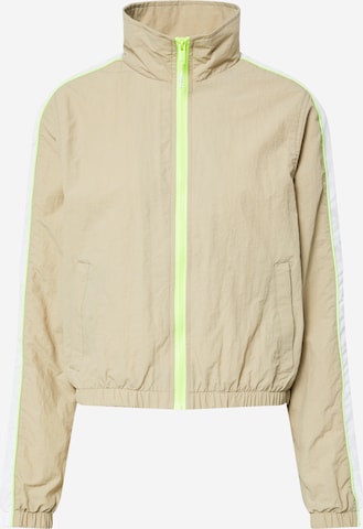 Urban Classics Between-Season Jacket in Beige: front