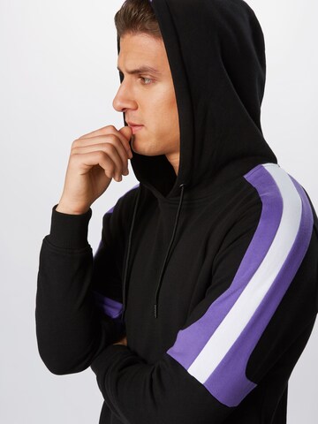 Urban Classics Sweatshirt 'Terry Panel' in Schwarz