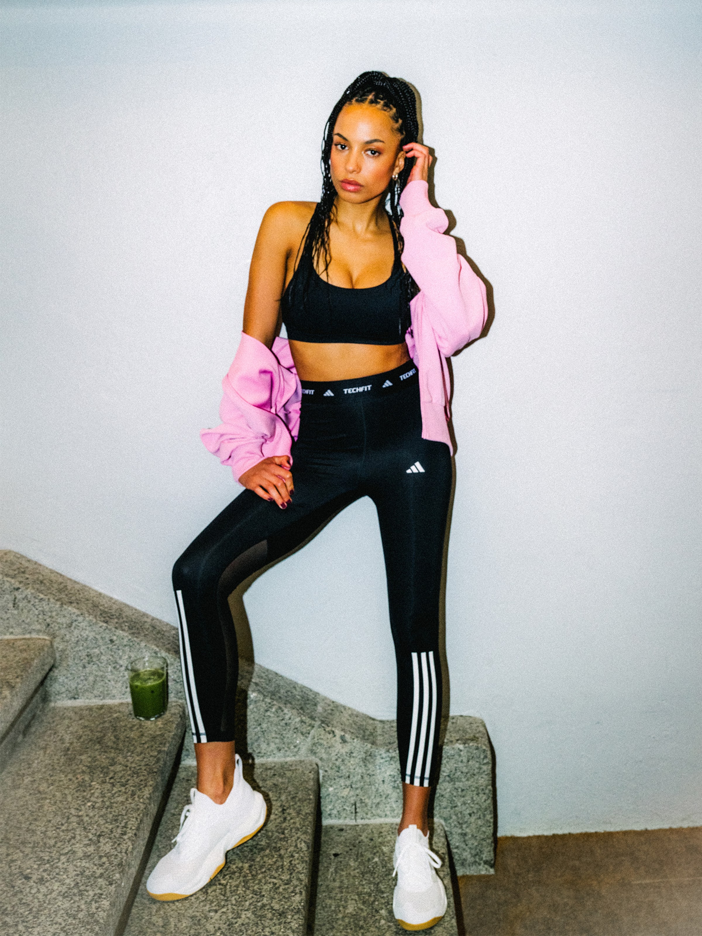 Mya Lina - Black Pink Look by adidas Performance