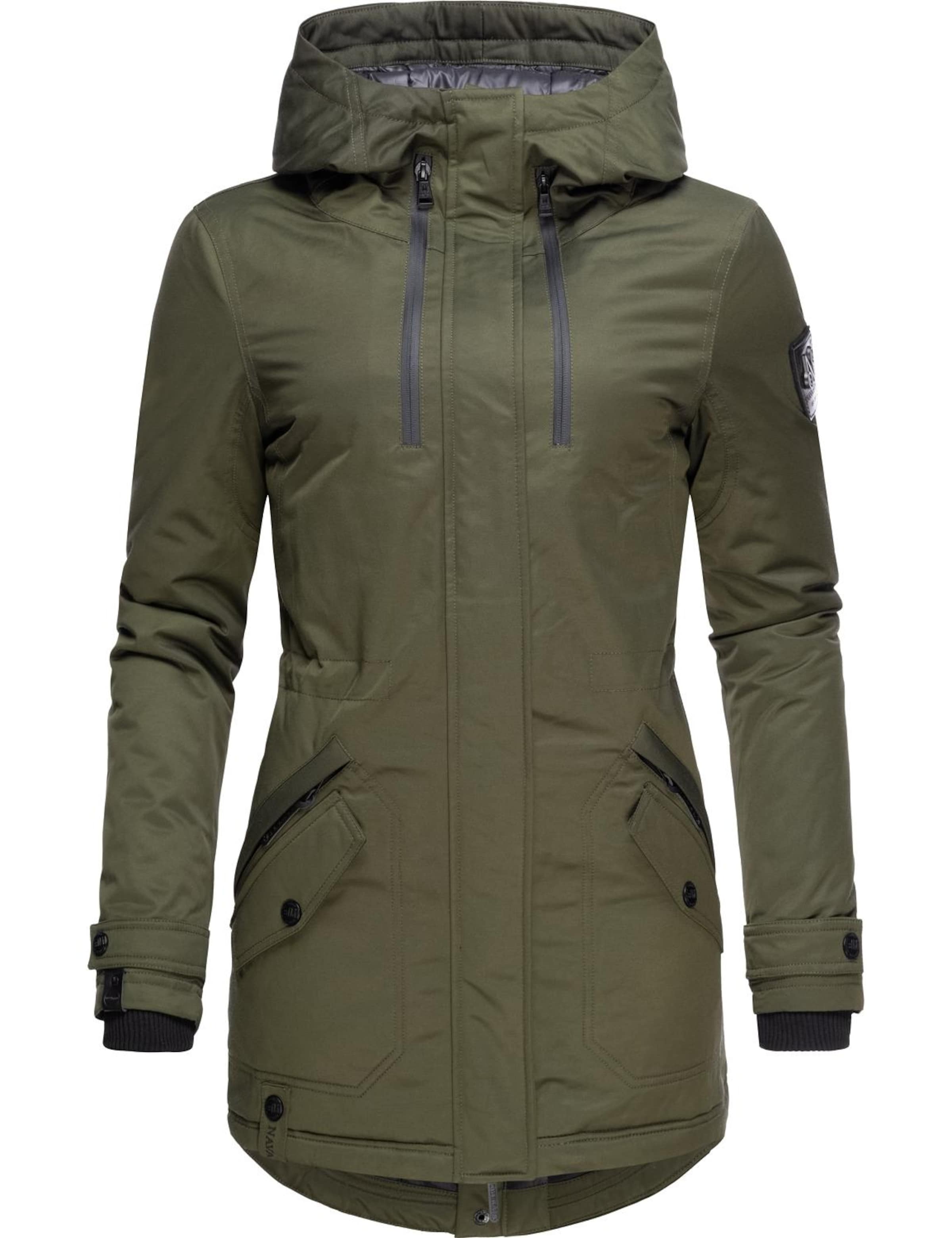 Parka de iarnă de la NAVAHOO pe verde: față