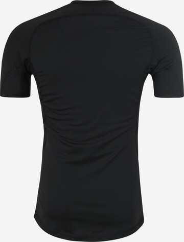 T-Shirt fonctionnel 'AlphaSkin' ADIDAS PERFORMANCE en noir : derrière