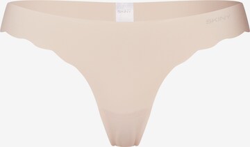 Skiny String in Beige: voorkant