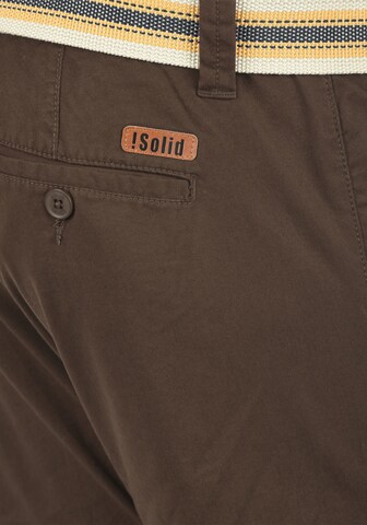 !Solid - Regular Calças chino 'Lagos' em castanho