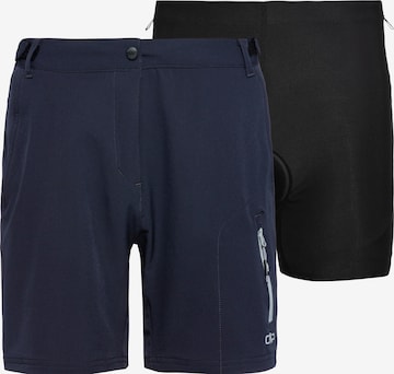 CMP - regular Pantalón deportivo 'Free Bike Bermuda with inner Mesh UW' en azul: frente