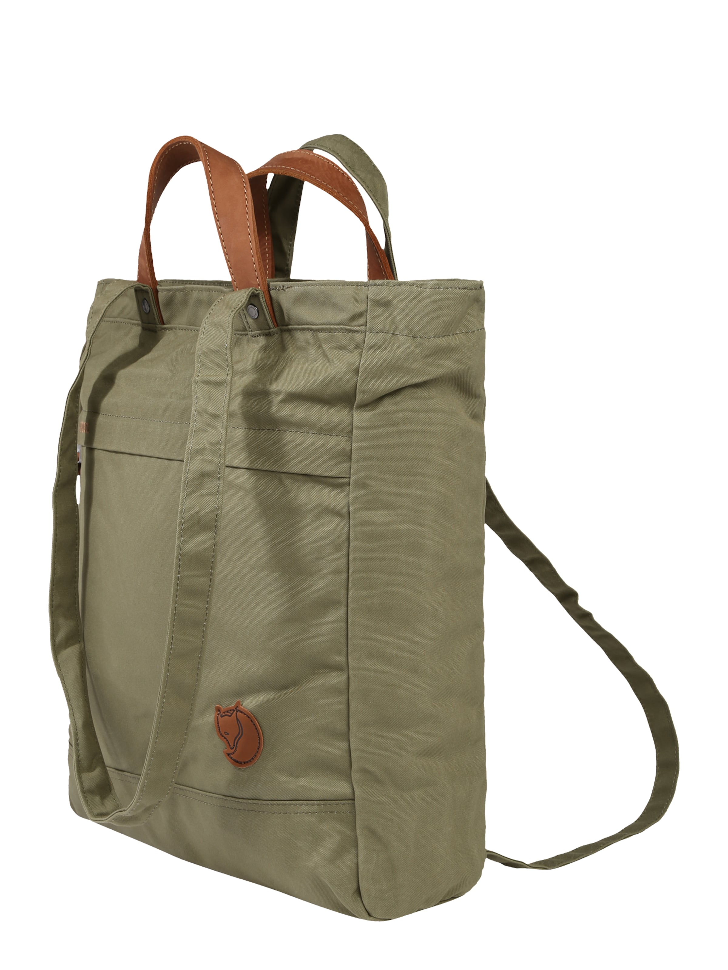 Cabas 'Totepack No.1' Fjällräven en vert : sur le côté
