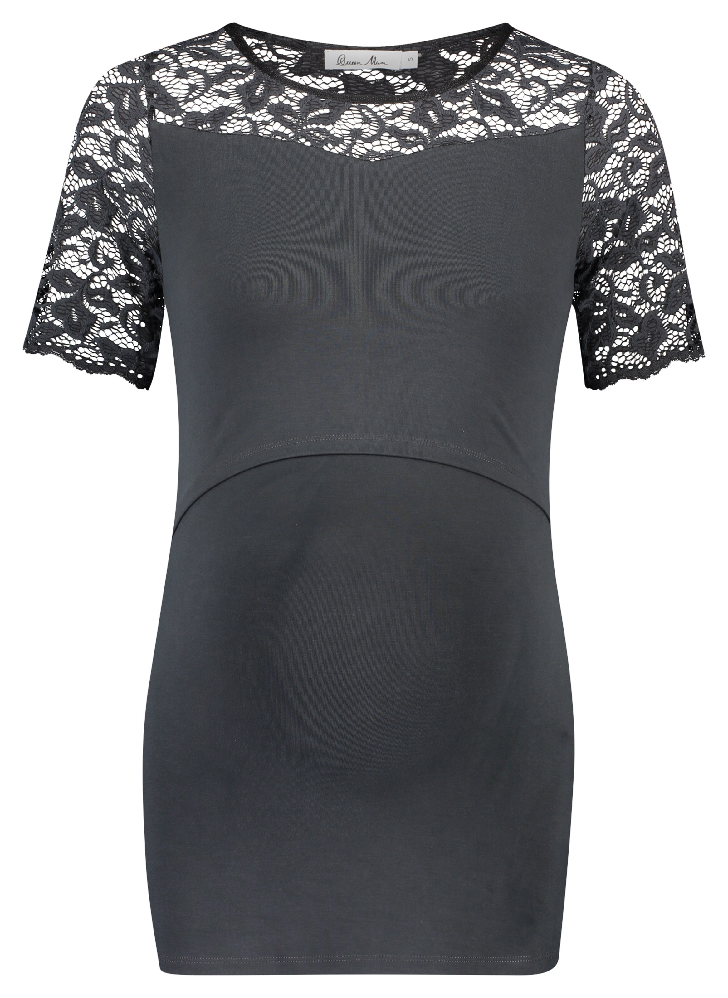 QUEEN MUM - Shirt 'Tee' in nachtblau