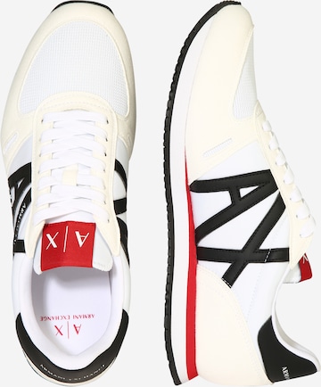 ARMANI EXCHANGE Sneaker low i hvid