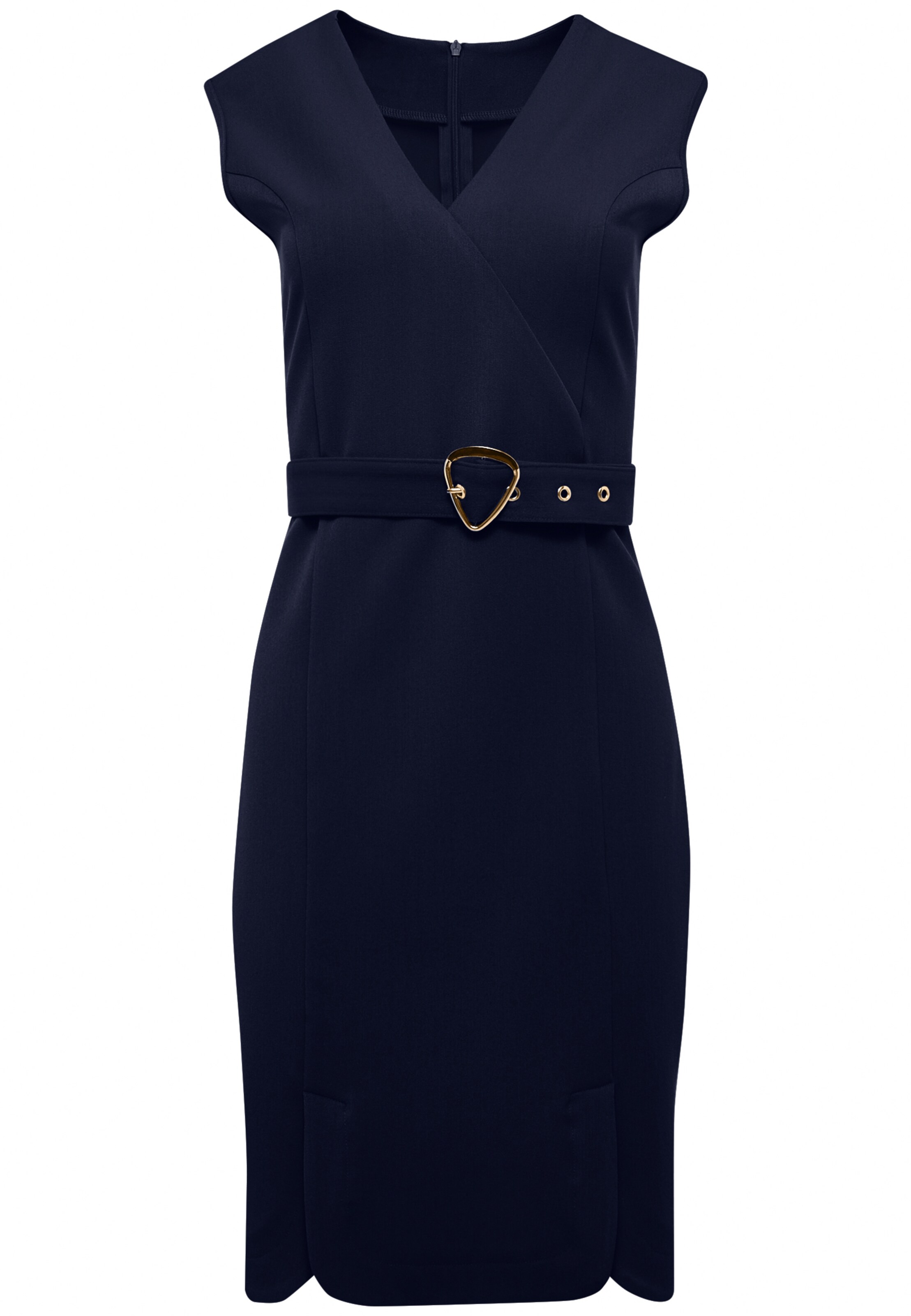 faina - Kokerjurk in de kleur Blauw