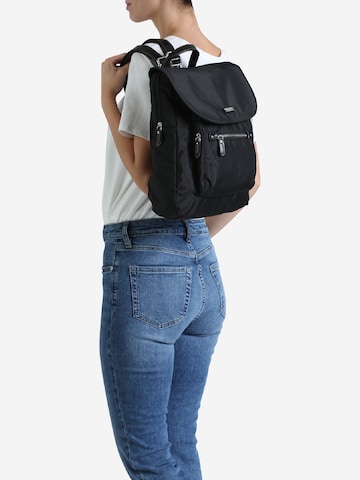 TOM TAILOR Backpack 'Rina' in Black