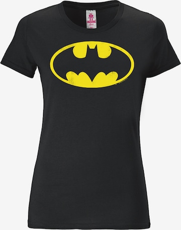 LOGOSHIRT Shirt 'Batman' in Zwart: voorkant