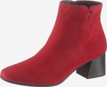 Paul Green Ankle Boots in Red: front
