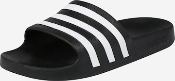 ADIDAS SPORTSWEAR Beach & Pool Shoes 'Adilette Aqua' in Black: front