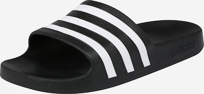 ADIDAS SPORTSWEAR Badeschuh 'Adilette Aqua' in schwarz / weiß, Produktansicht