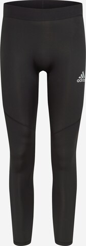 ADIDAS PERFORMANCE Skinny Sportnadrágok 'Ask' - fekete: elől