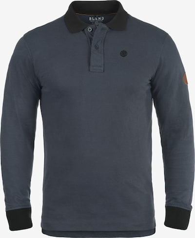 BLEND Langarm-Poloshirt 'Ralle' in grau / anthrazit, Produktansicht
