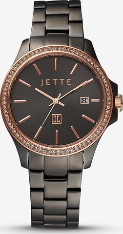 JETTE Analog Watch in Black: front