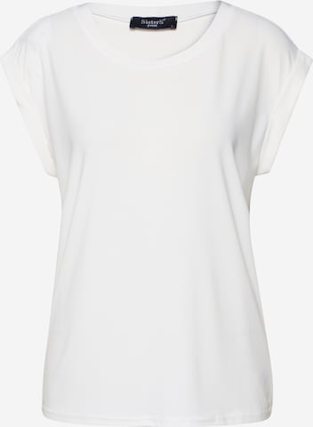 SISTERS POINT Тениска 'LOW-A' в бяло: отпред