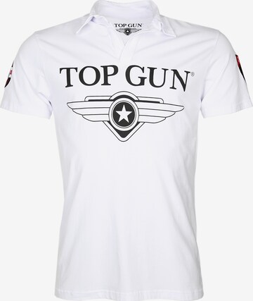 TOP GUN Shirt ' Moon ' in Wit: voorkant