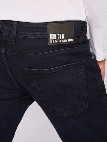 TOM TAILOR DENIM - Slimfit Calças de ganga 'Piers' em azul