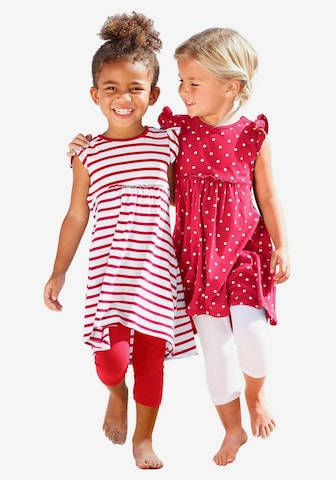 Petite Fleur Kids Dress in Red: front