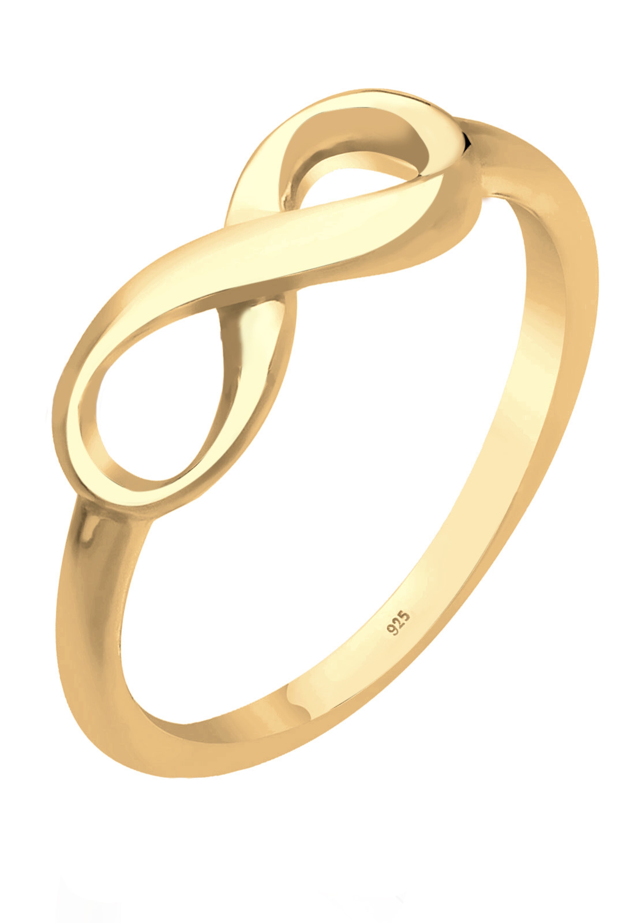 ELLI Ring 'Infinity' in Gold: front