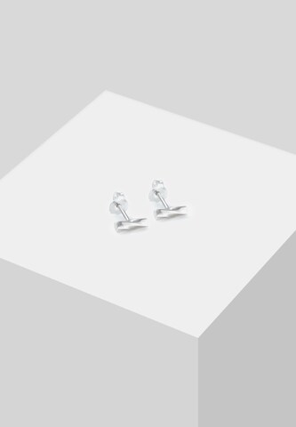 ELLI Ohrringe Basic Ohrstecker, Geo, Twisted in Silber