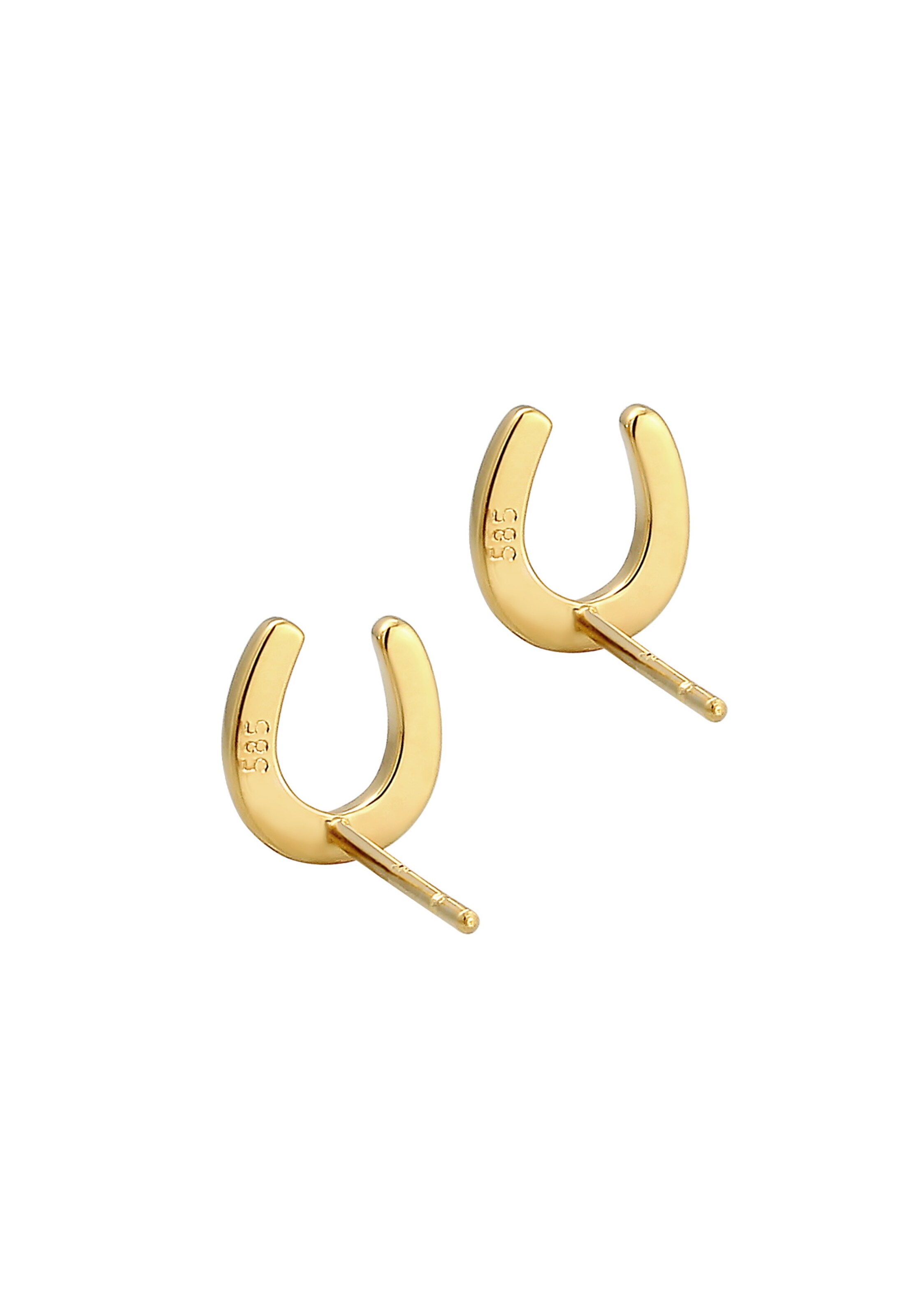 ELLI PREMIUM Ohrringe 'Hufeisen' in Gold