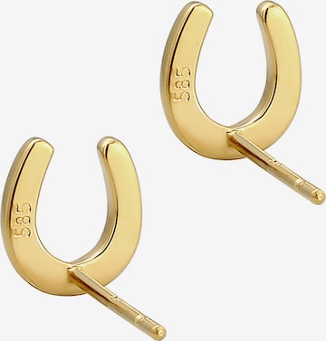 ELLI PREMIUM Earrings 'Hufeisen' in Gold
