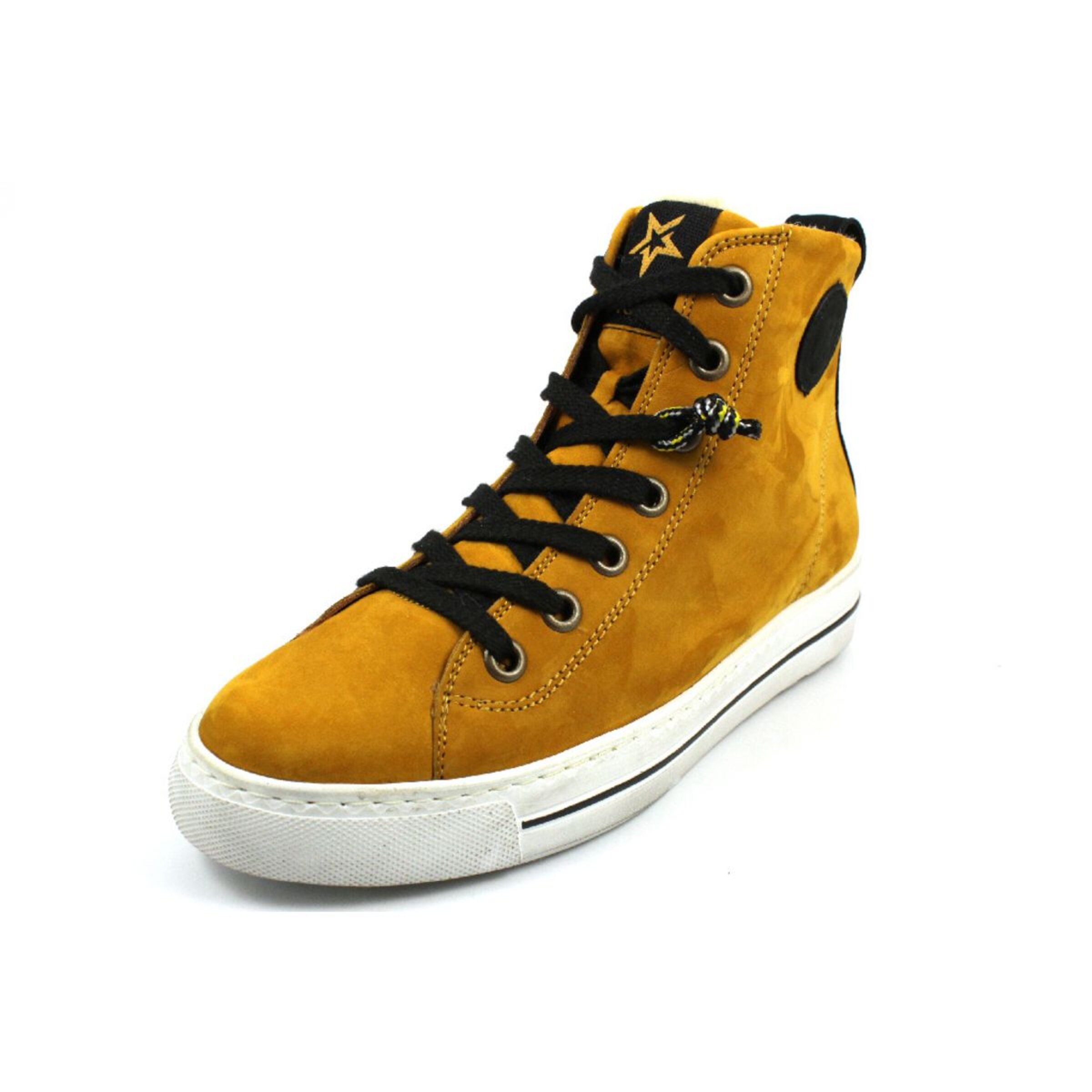 Paul Green - Sneakers hoog in de kleur Mosterd