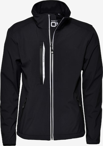 CODE-ZERO Athletic Jacket 'HALYARD' in Black: front