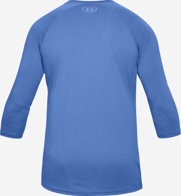 T-Shirt fonctionnel 'Threadborne' UNDER ARMOUR en bleu : derrière