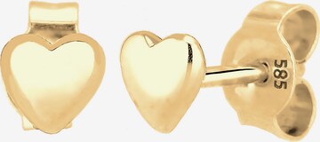 ELLI PREMIUM Earrings 'Herz' in Gold: front