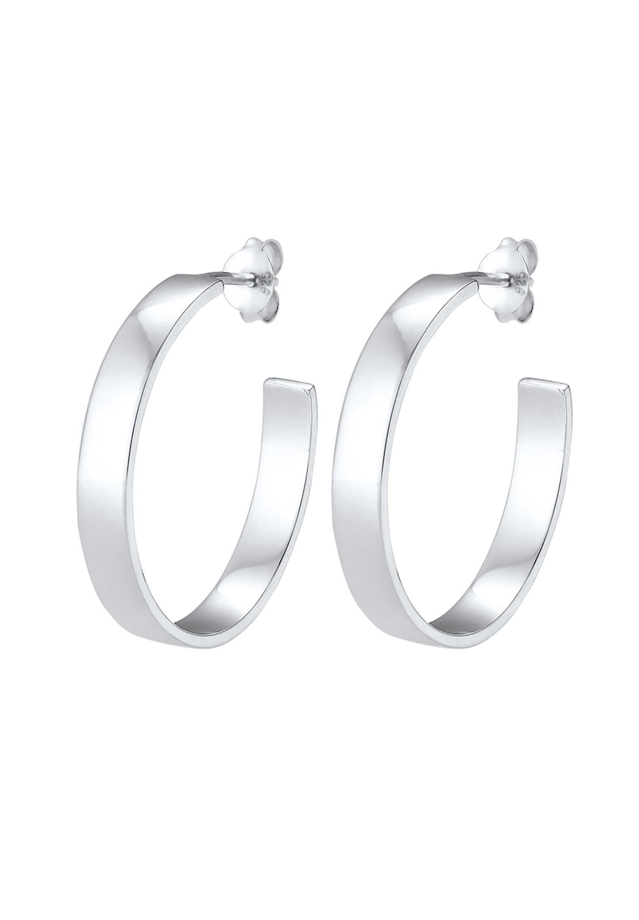 ELLI Ohrringe 'Geo' in Silber: Vorderseite