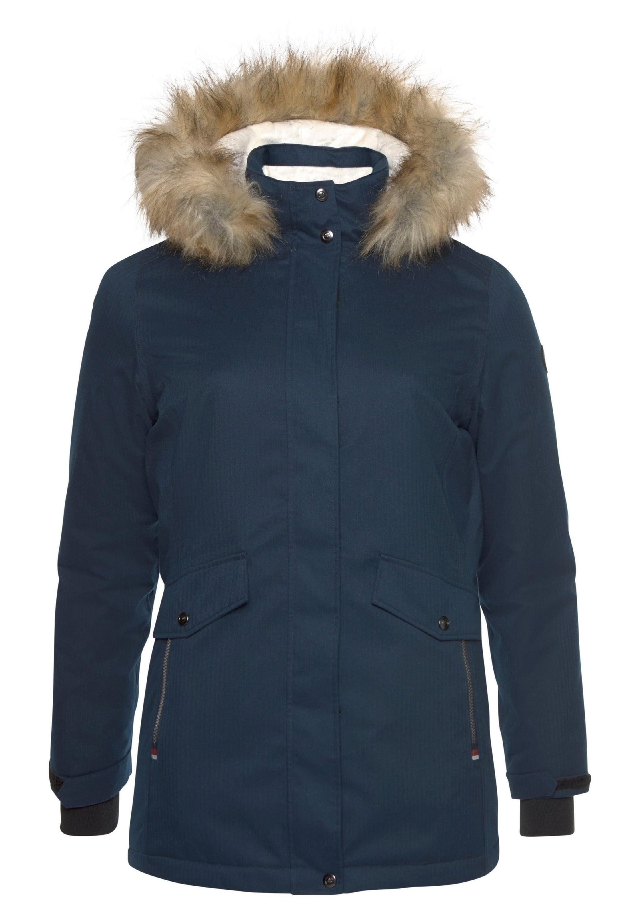 POLARINO Funktionsparka in Blau: Vorderseite