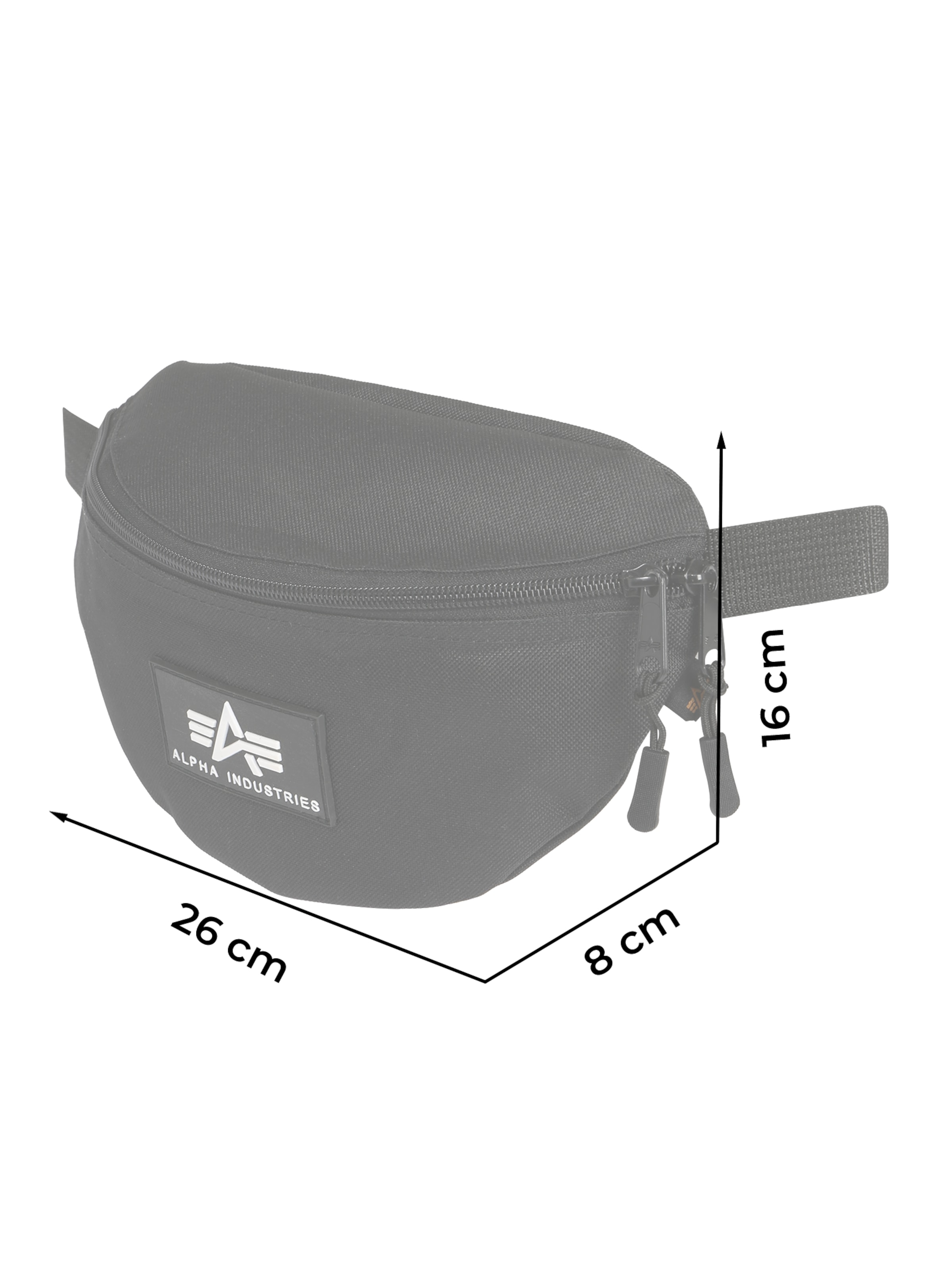 ALPHA INDUSTRIES Τσαντάκι μέσης σε μαύρο