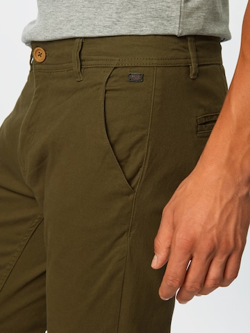 BLEND Slimfit Chino kalhoty – zelená