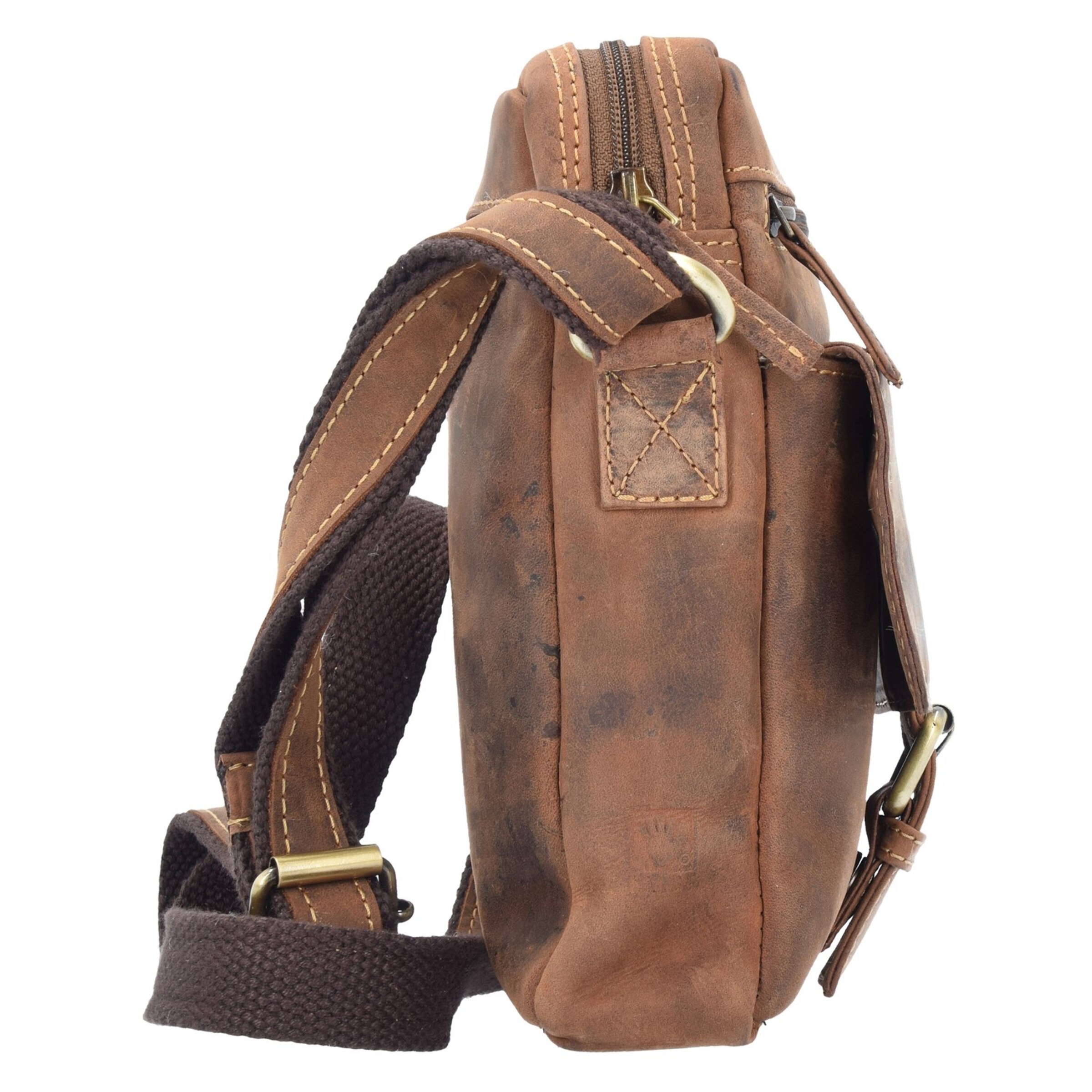 GREENBURRY Schoudertas in Bruin