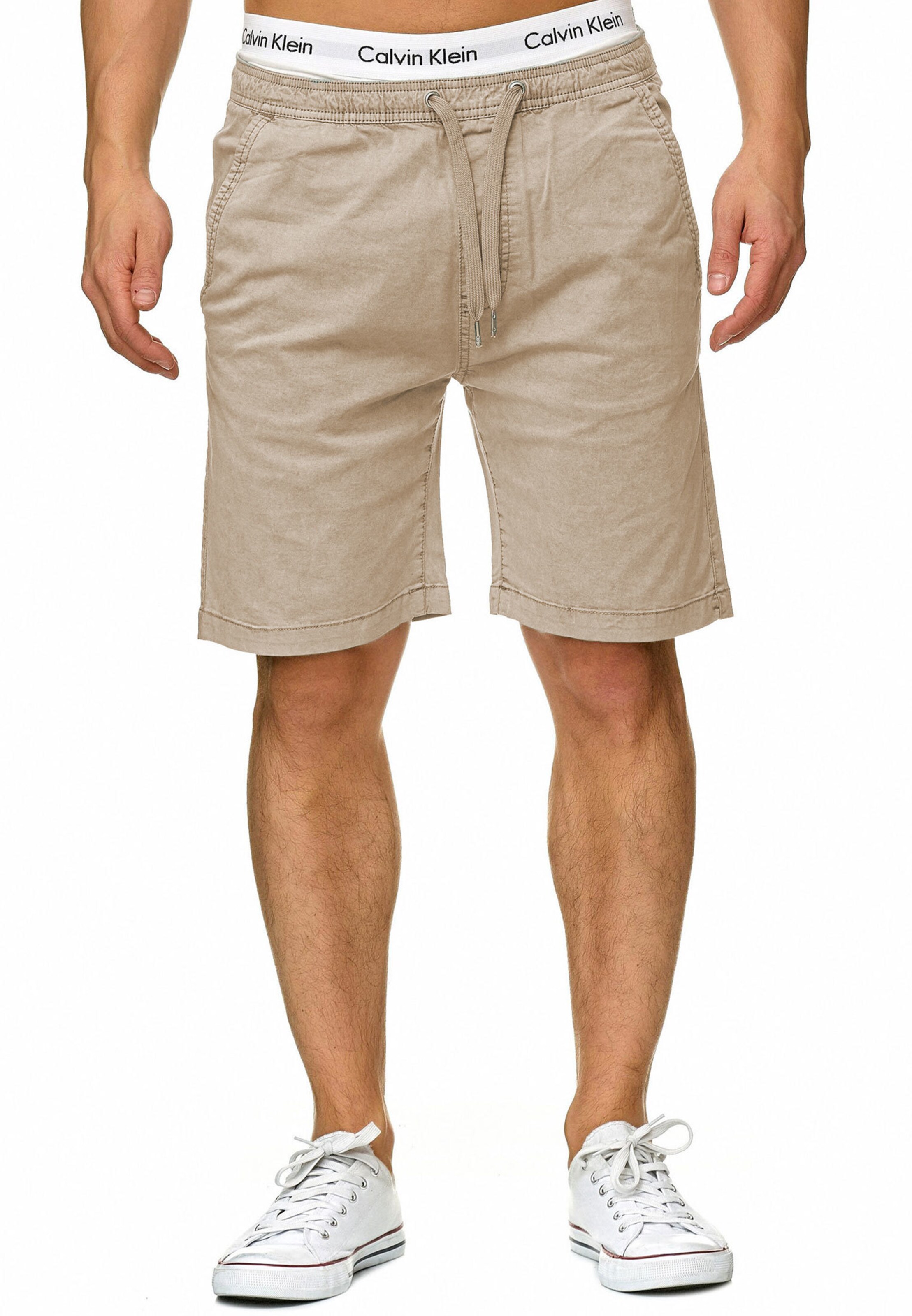 INDICODE JEANS Regular Trousers 'Kelowna' in Beige: front