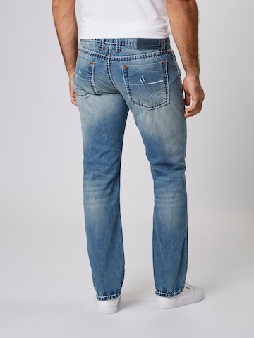 Regular Jeans de la CAMP DAVID pe albastru: spate