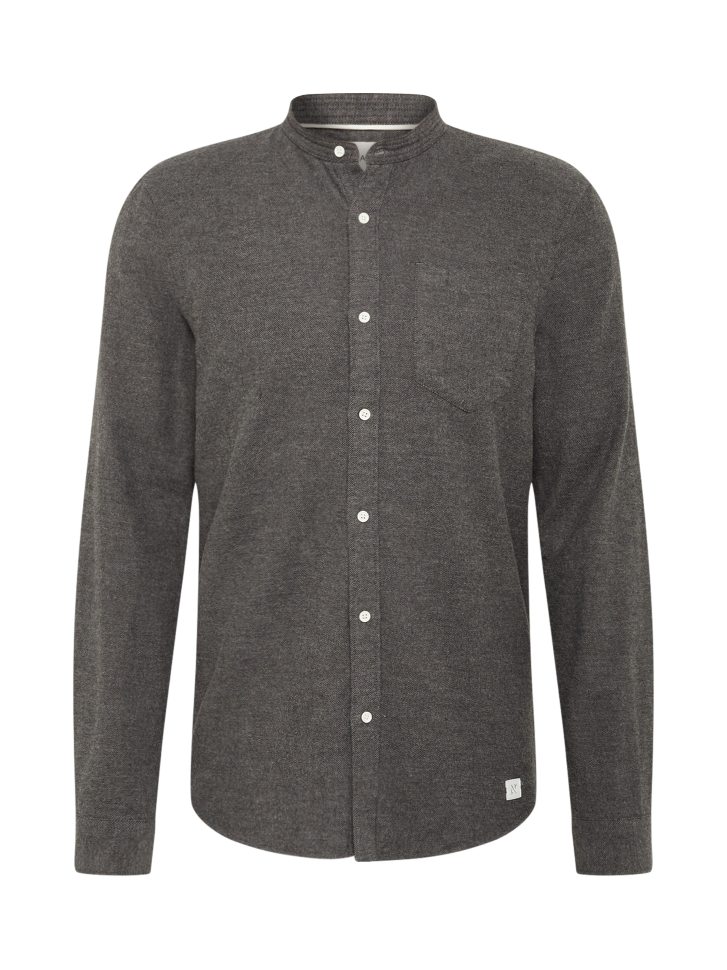 NOWADAYS - Overhemd 'Grandad' in de kleur Donkergrijs