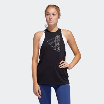 ADIDAS SPORTSWEAR Sporttop in Schwarz: Vorderseite
