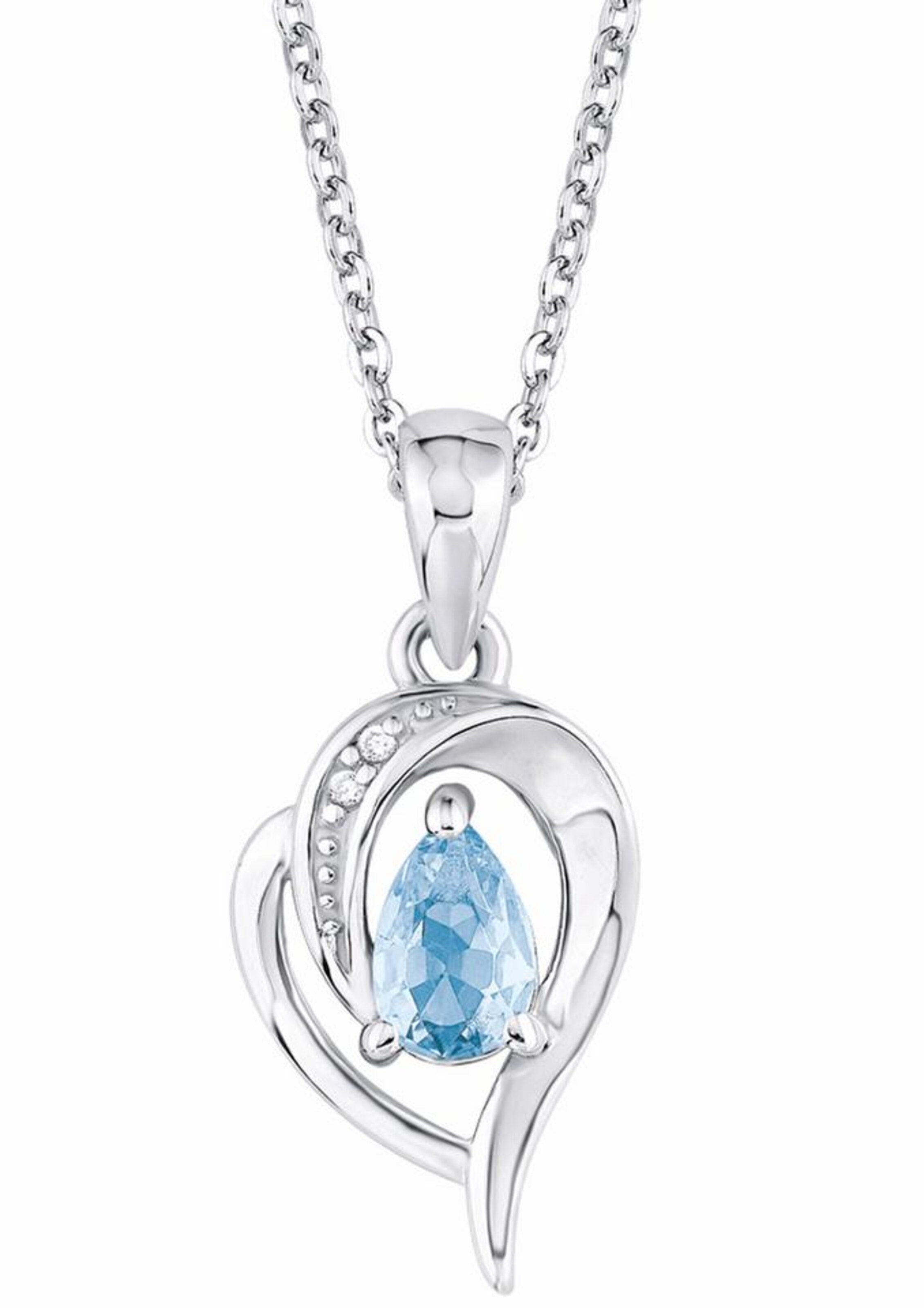 AMOR Necklace in Silver: front