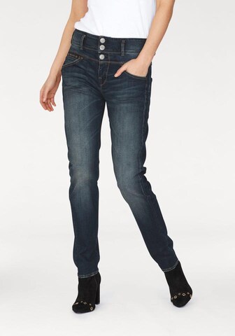 Herrlicher Tapered Jeans 'Raya' in Blauw: voorkant